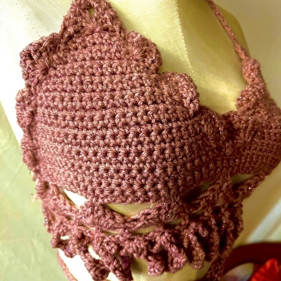 SPARKLING ROSE GOLD BIKINI - Picture 3 of 10